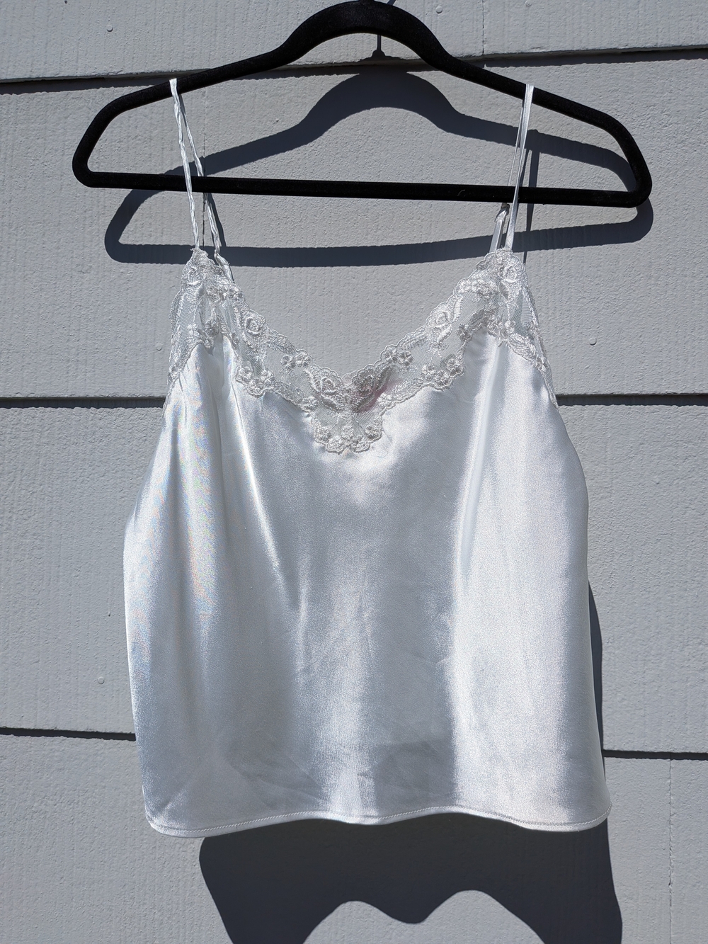 Victoria Secret White Lace Trim Tank